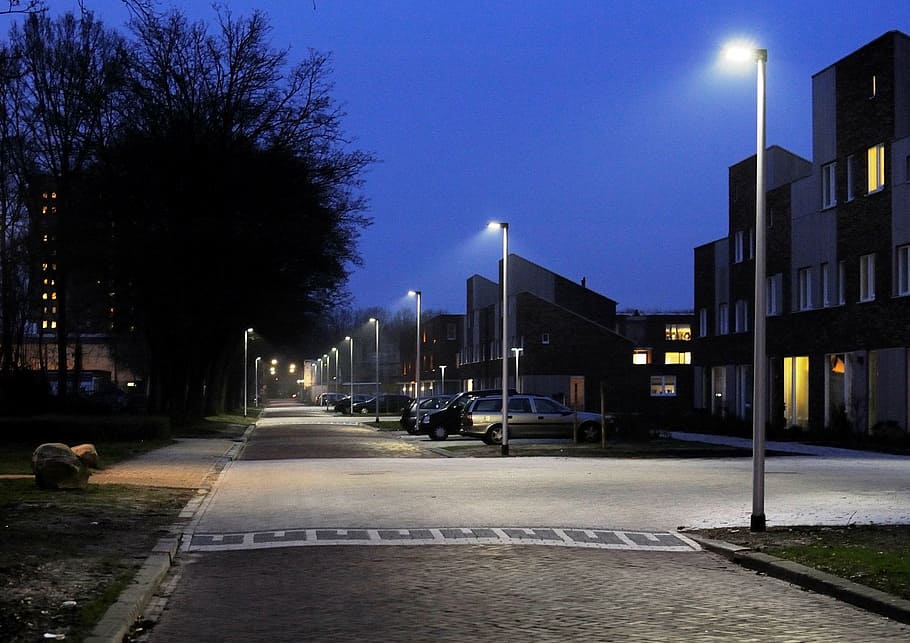 road surface reflection, groningen, poly civil, building exterior HD wallpaper