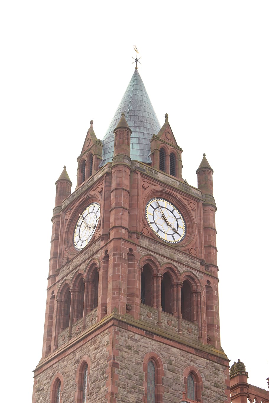 guildhall, building, monuments, tower clock, built structure HD wallpaper