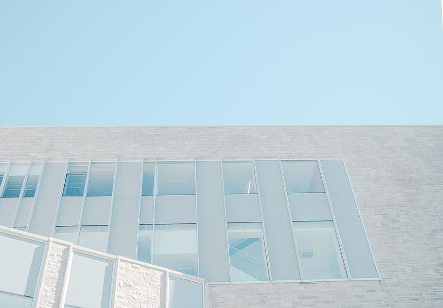 architecture, white, building, infrastructure, blue, built structure HD wallpaper