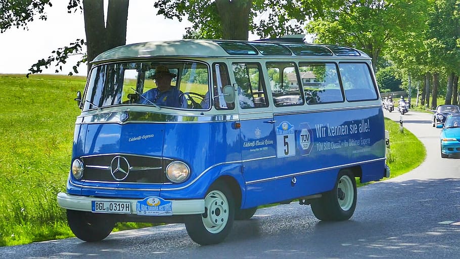 auto, vehicle, transport system, drive, bus, oldtimer, transportation HD wallpaper