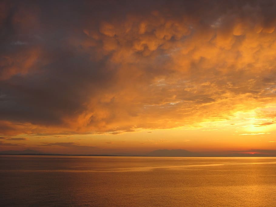 Sunset, Greece, Holiday, beauty in nature, scenics, tranquility HD wallpaper