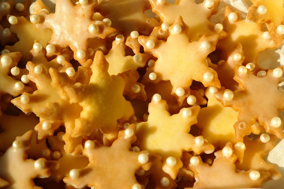 cookie, asterisk, bake, christmas time, sweet, delicious, nibble HD wallpaper