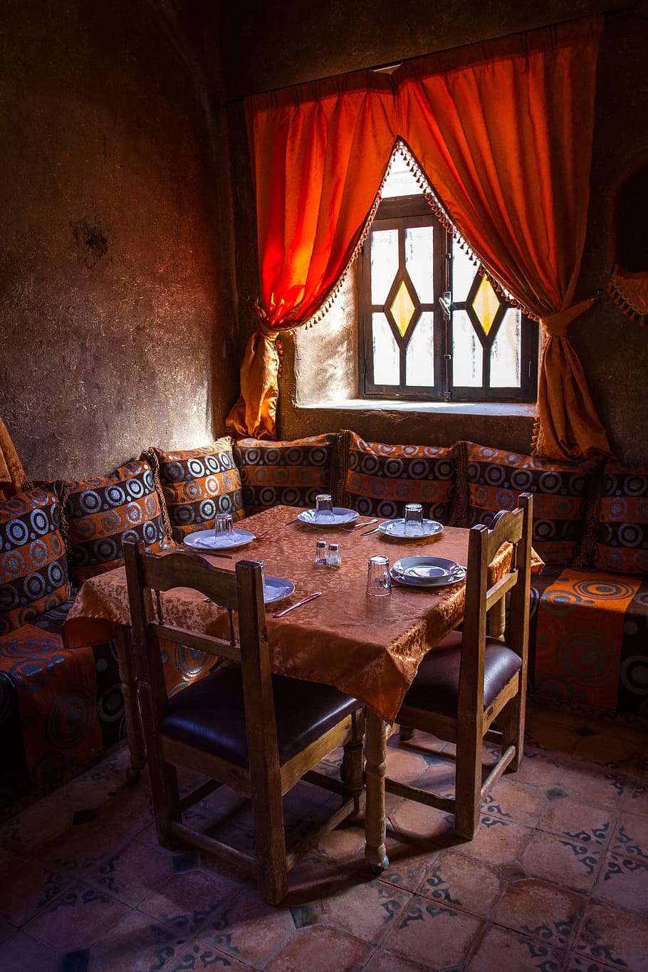 Restaurant, Morocco, Maroc, Traditional, charm, calm, tourism, HD wallpaper