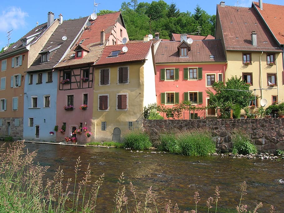 france, alsace, thann, architecture, built structure, building exterior HD wallpaper