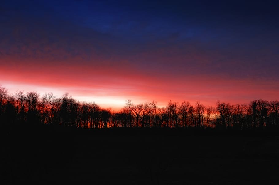 Sun, Sunset, Evening, Night, Cloud, twilight, orange, nature HD wallpaper