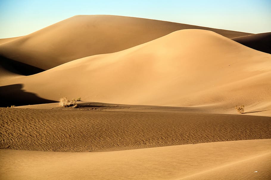 geography, desert, landscape, sand, sky, sand dune, environment HD wallpaper