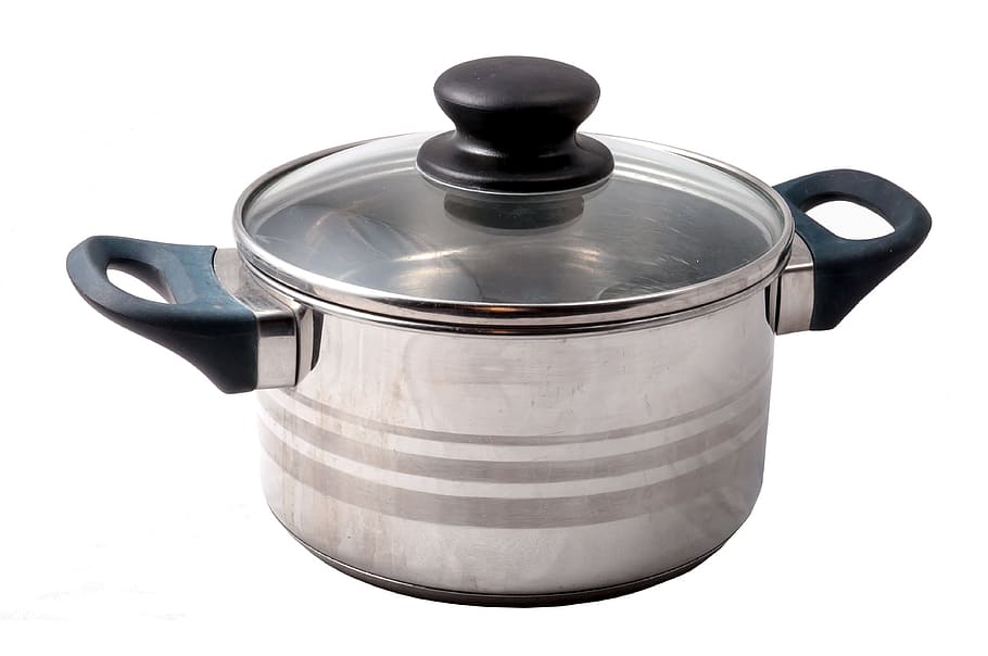 Pot, Cookware Amp Kitchen Utensils, unclean, stainless steel