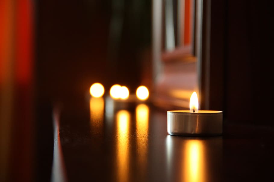 romantic, date, candlelight, candles, romance, fire, burning HD wallpaper