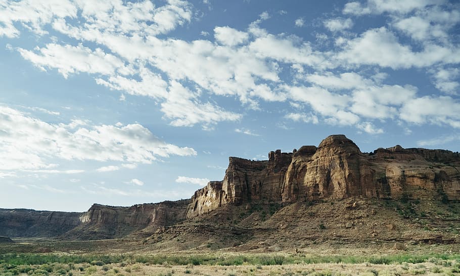 brown rock mountain, Grand Canyon, cloud, mountain range, sandstone HD wallpaper