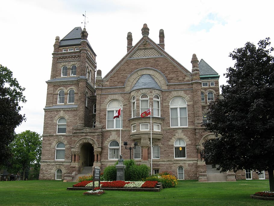 Oxford County Court House in Woodstock, Ontario, Canada, building HD wallpaper