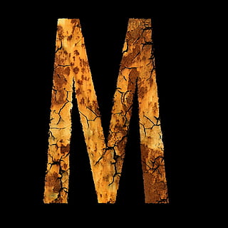 brown letter M illustration, Stainless, Font, Module, no people HD wallpaper