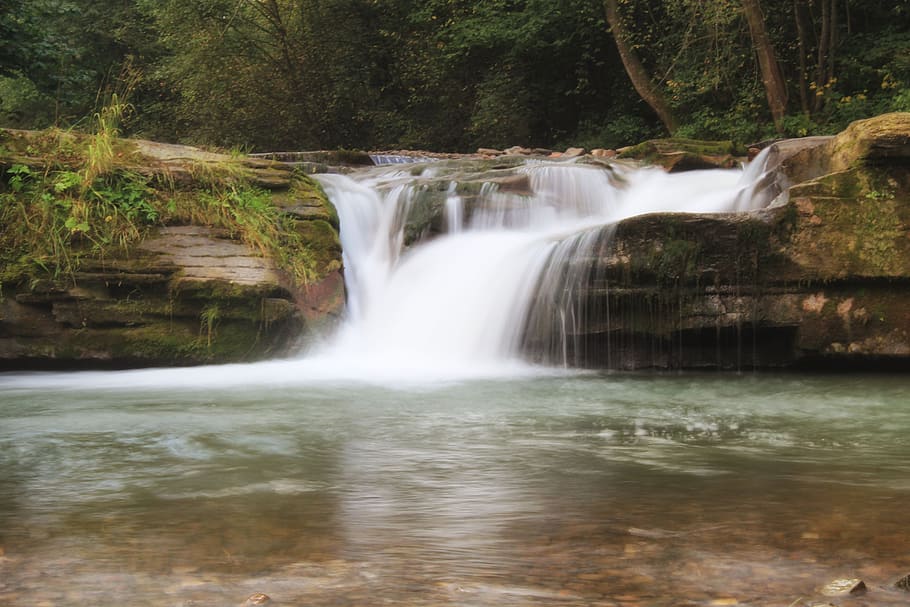 waterfall, river, nature, the beauty of nature, scenics - nature HD wallpaper