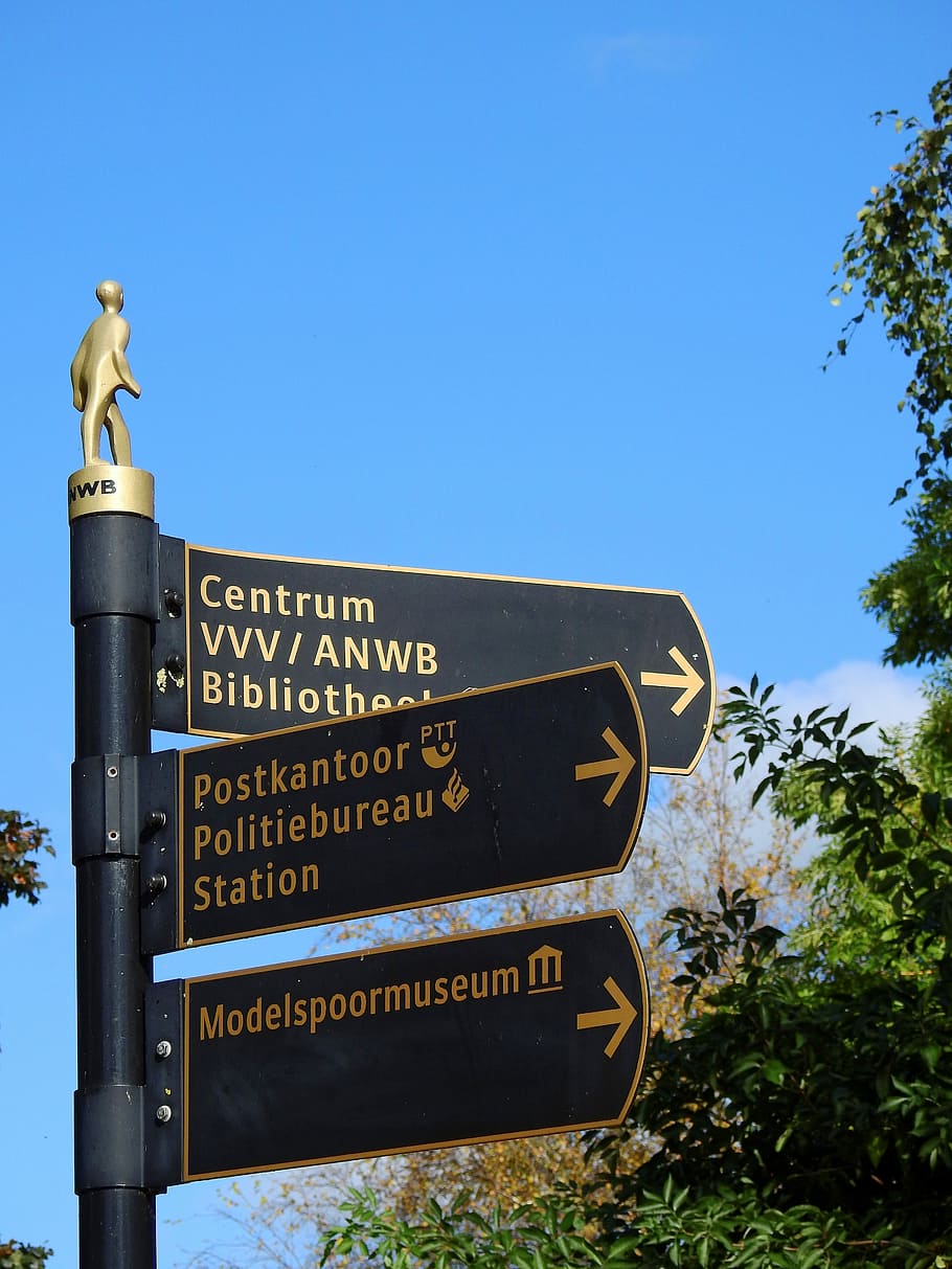 Note, Shield, Directory, Mast, Marking, sign, holland, netherlands HD wallpaper