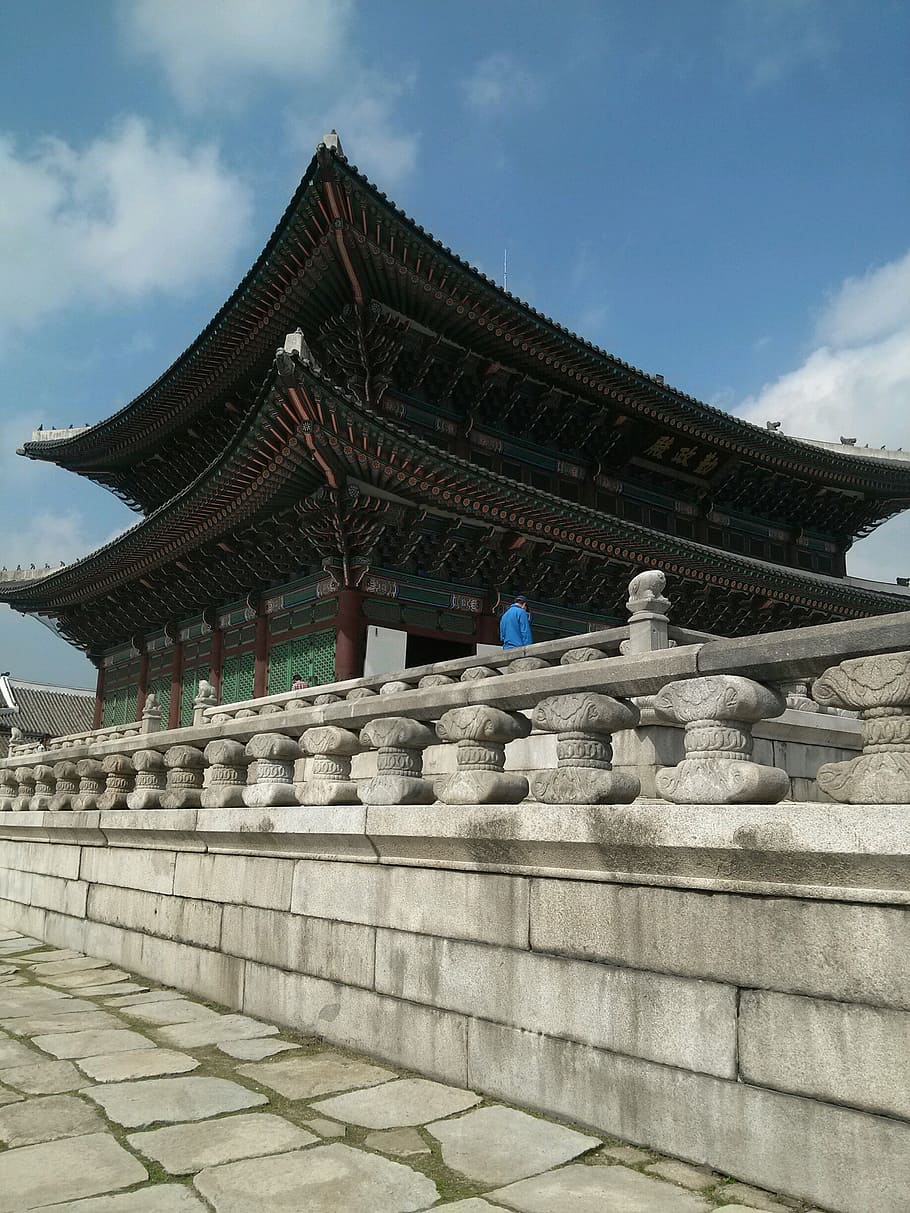 gyeongbok palace, commons, shipbuilding, architecture, built structure, HD wallpaper