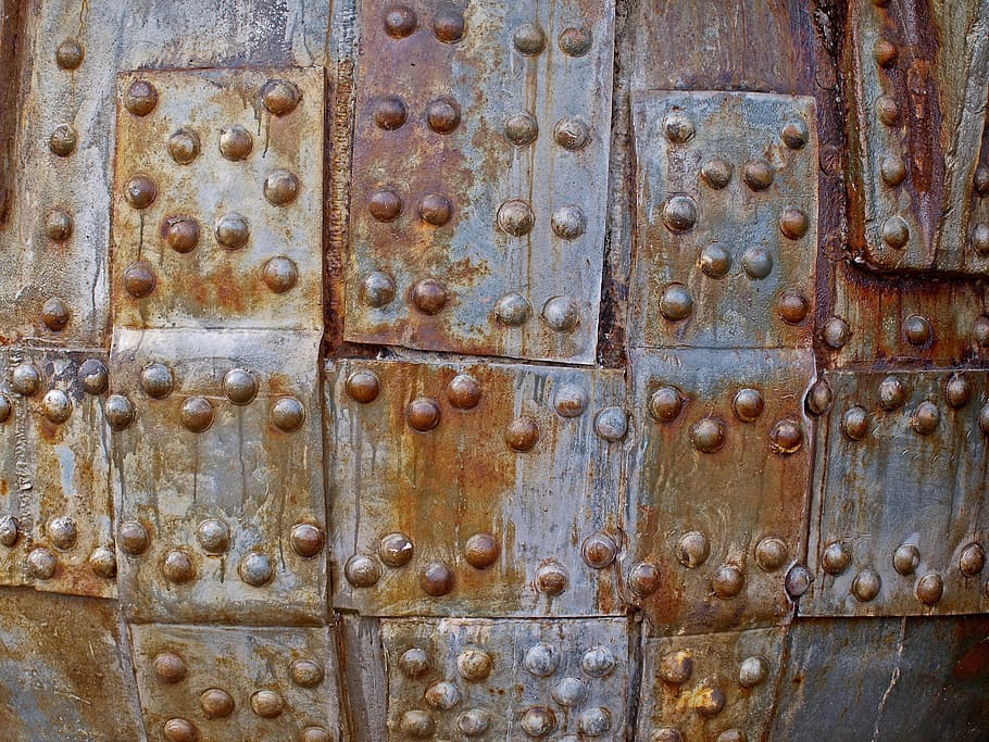metal, stainless, background, iron, rusty, rusted, steel, abstract, HD wallpaper