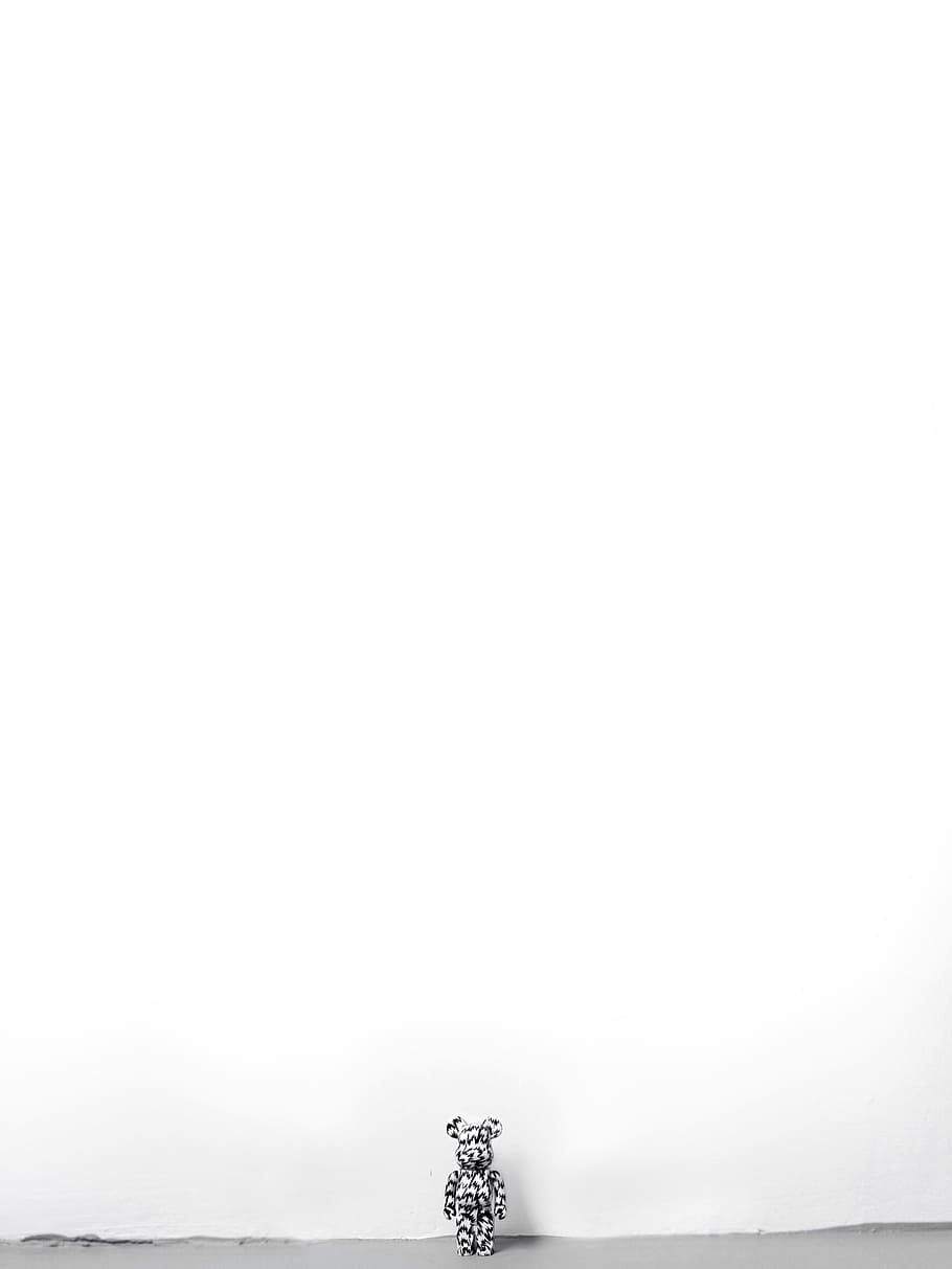 white, wall, stuffed, toy, copy space, sea, water, no people HD wallpaper