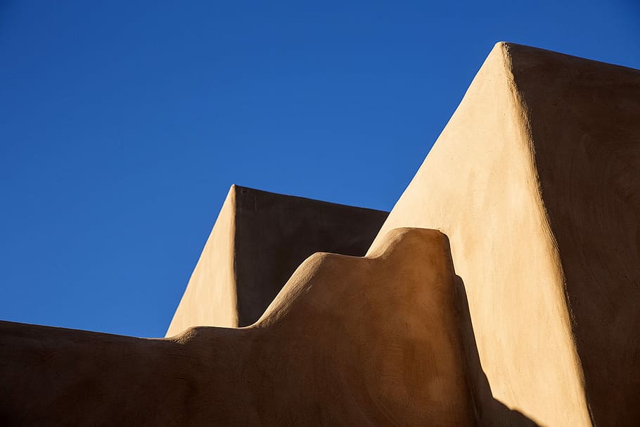 Building Structures in Santa Fe, New Mexico, photos, public domain, HD wallpaper