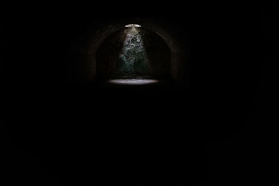 dark, gloomy, tunnel, underpass, no people, indoors, copy space, HD wallpaper