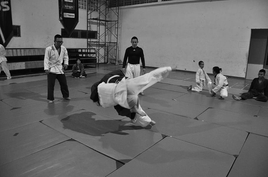 martial arts battle, Judo, Combat, Throw, Sport, fight, training, HD wallpaper