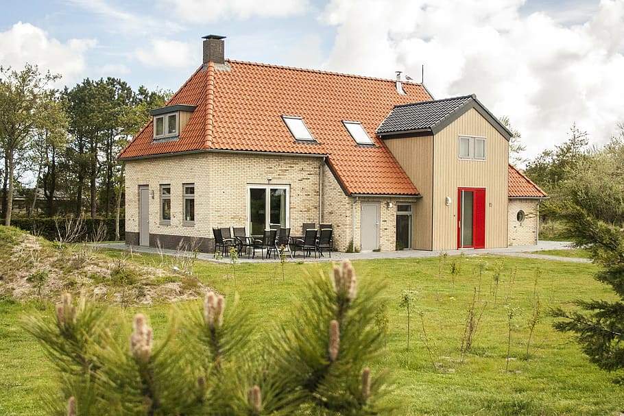 farm, house, dune, architecture, building exterior, built structure HD wallpaper