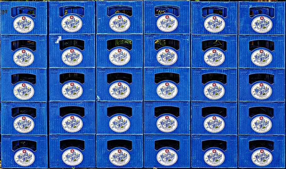 beer boxes, crates, stacked, tragl, tragerl, harass, bottle crate HD wallpaper