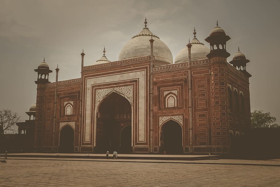 architecture, building, clouds, daylight, dome, indian, landmark HD wallpaper