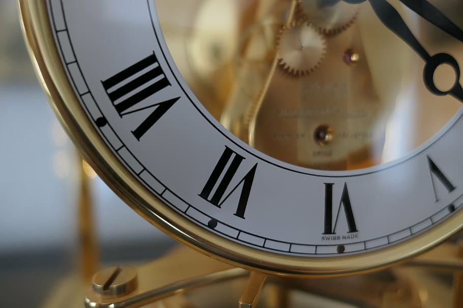 clock, movement, pointer, time, gears, mechanics, macro, watchmaker HD wallpaper