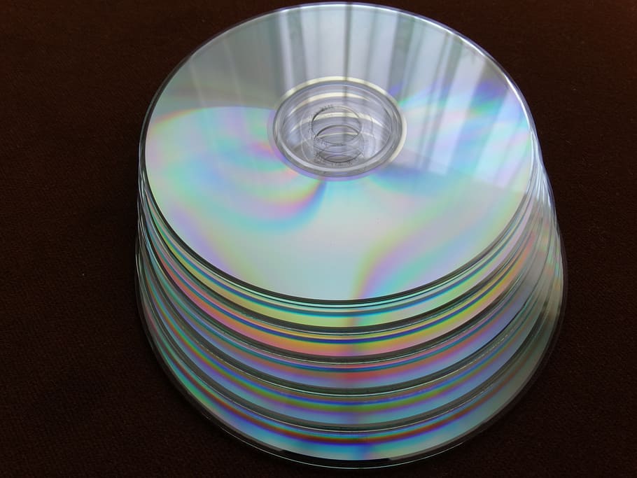 iridescent disc lot, cd, disk, floppy disk, computer, dVD, cD-ROM HD wallpaper