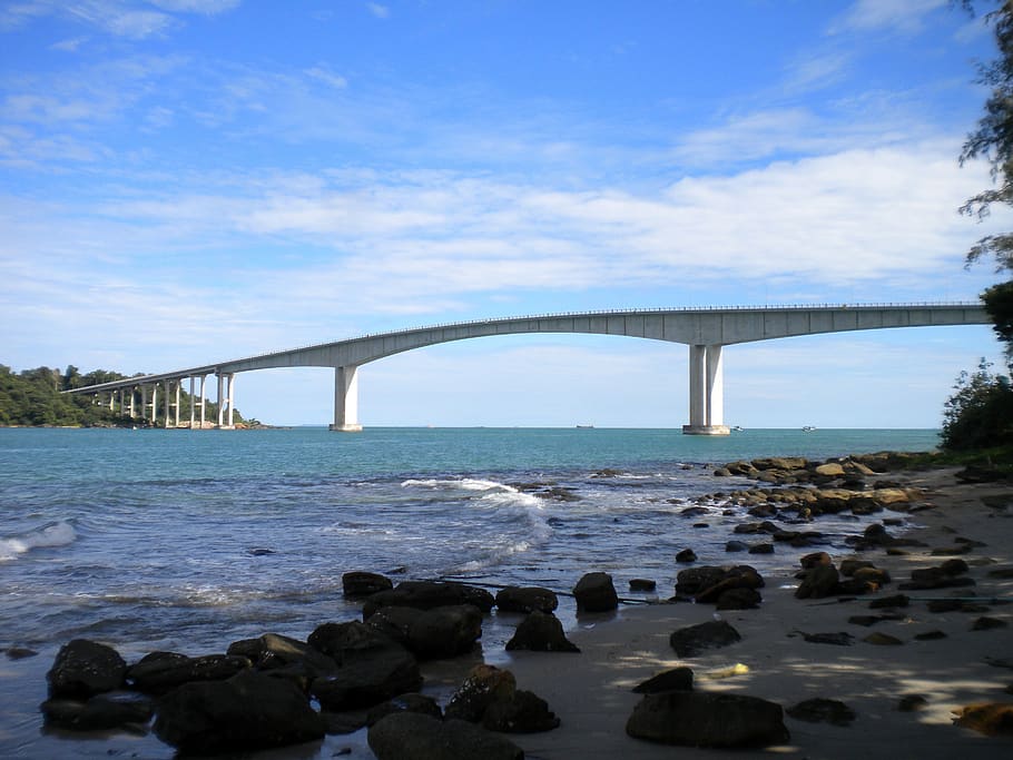 water, travel, outdoors, bridge, sky, bridge - man made structure, HD wallpaper