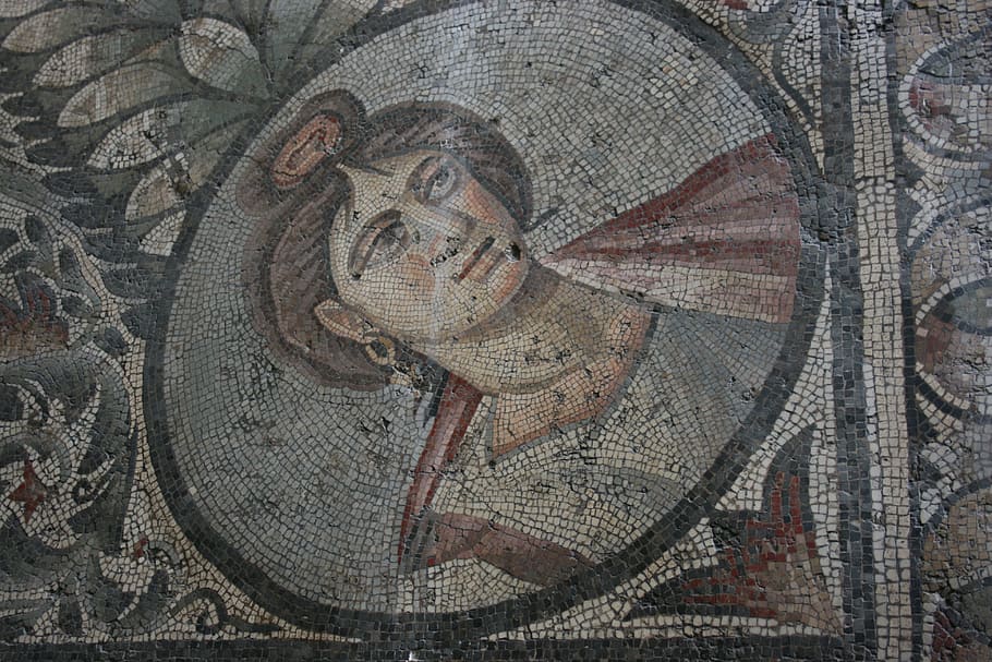 Roman Mosaic, British Museum, history, dome, architecture, close-up, HD wallpaper