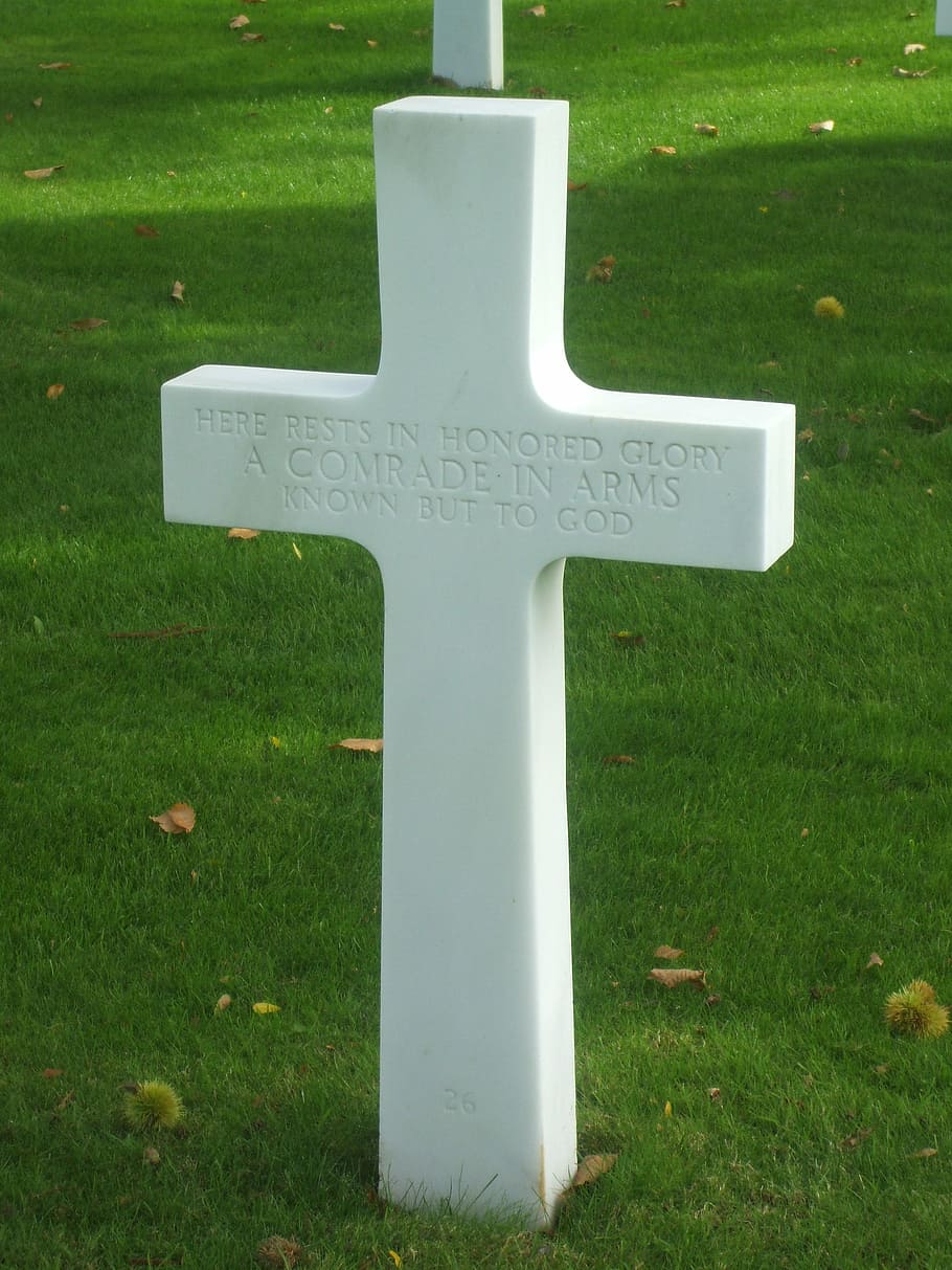 Cross, Falls, War, Normandy, american cemetery, soldier, military HD wallpaper