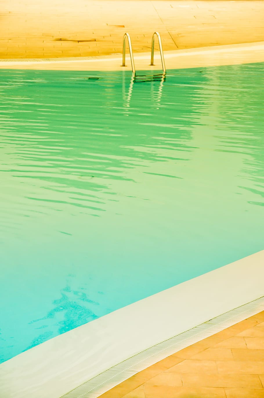 Pool, Colors, Pastel, Beach, Descent, green, blue, swimming pool HD wallpaper
