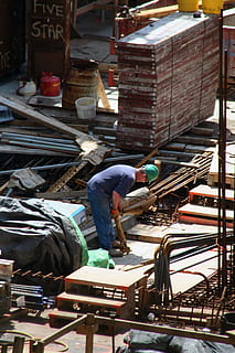 construction, worker, man, male, building, site, job, safety HD wallpaper