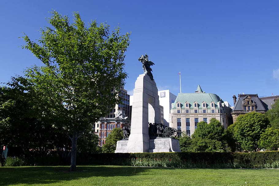 War, Monument, Ottawa, Canada, worldwar, building, city, statue HD wallpaper