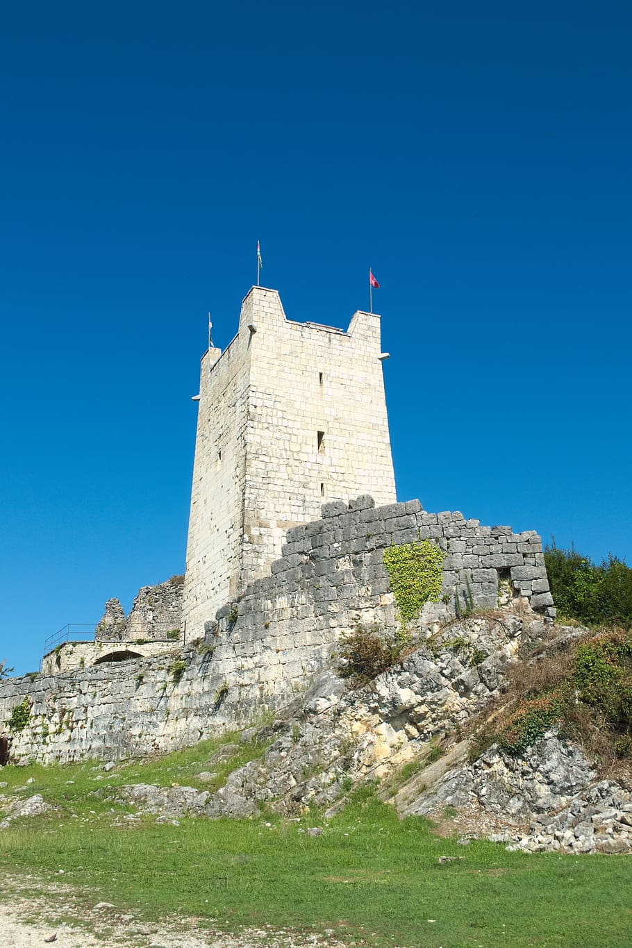 architecture, tower, fortress, castle, the ruins of the, stone