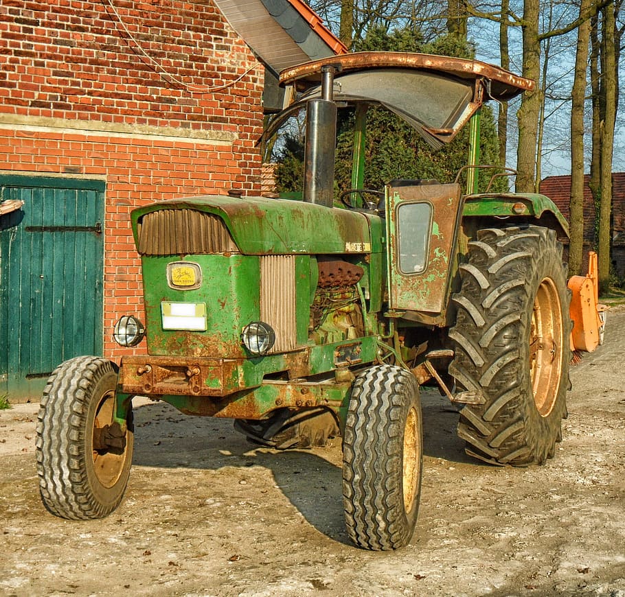 Hd Wallpaper Tractor John Deere Farm Rural Barn Country