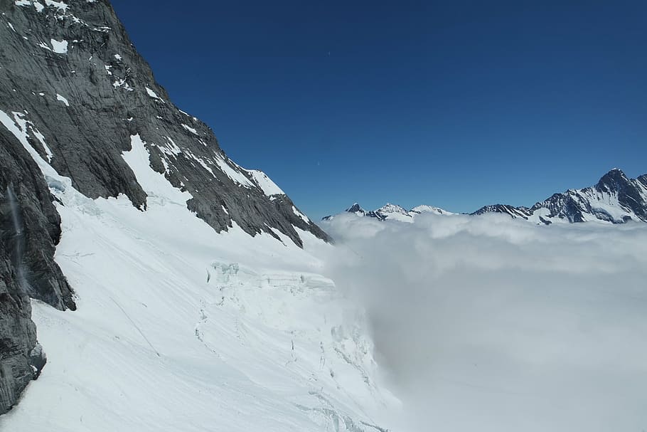 sky, glacier, alps, interlaken, valley, roof, mountain, icecap, HD wallpaper