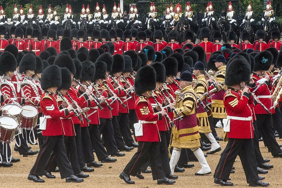 ceremony, military parade, trooping the colour, queen, birthday