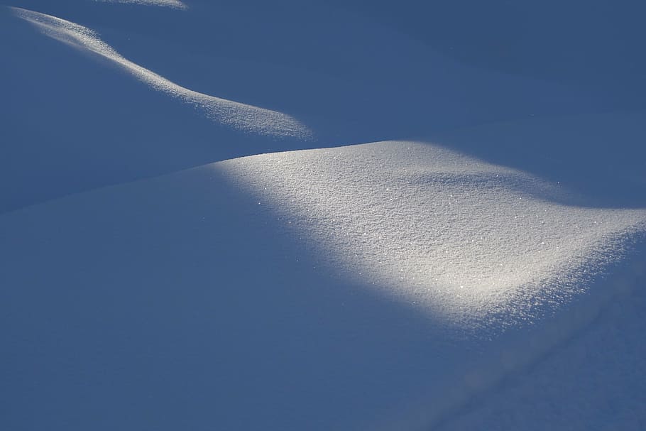 january, snow, light, winter, mountain, nature, cold temperature HD wallpaper