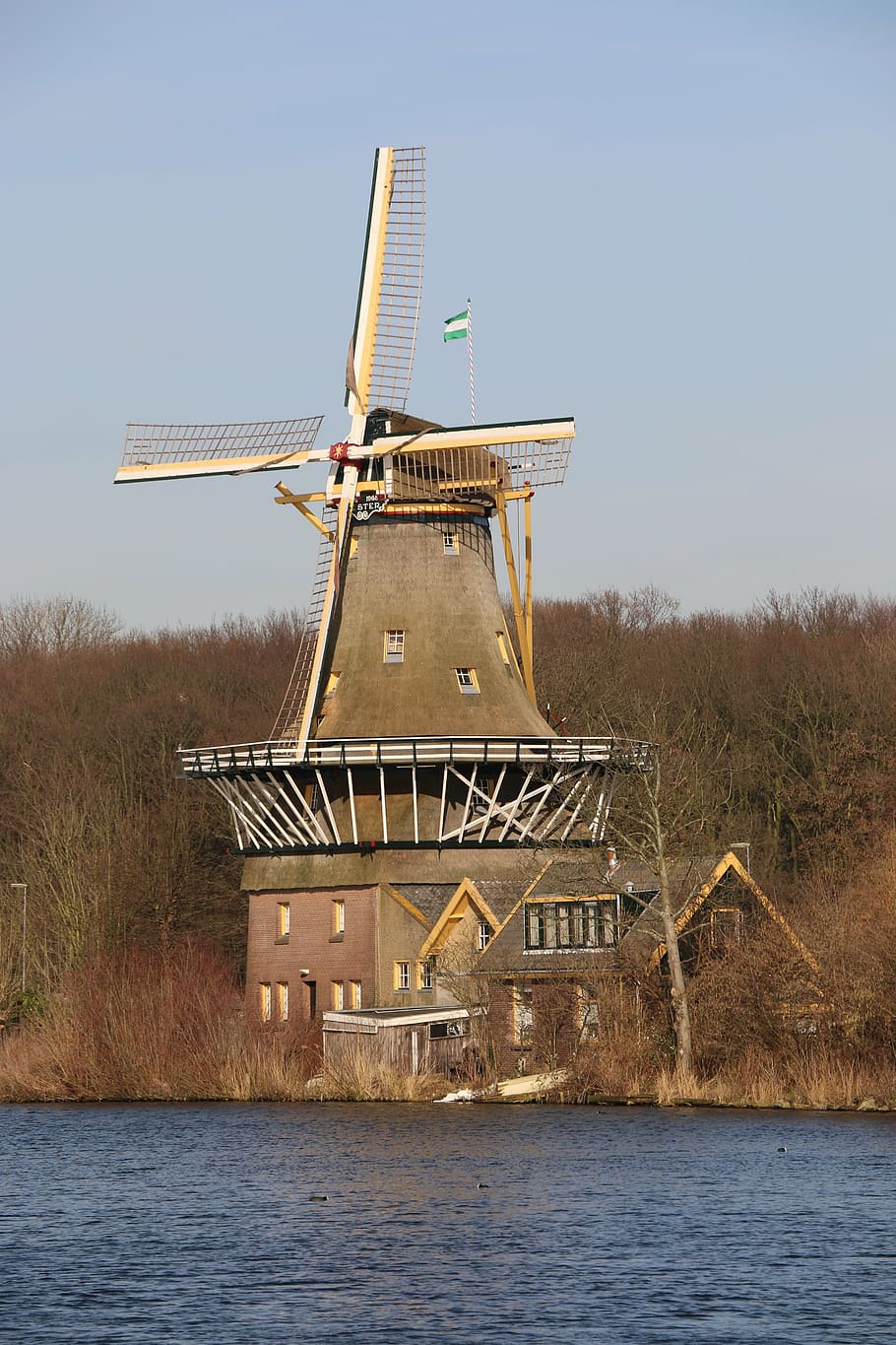 mill, windmill, kralingen, fuel and power generation, renewable energy HD wallpaper