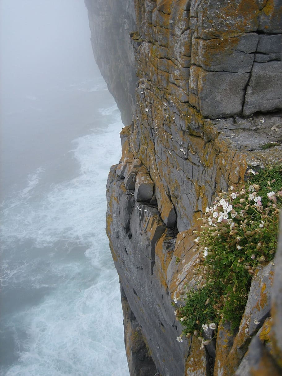 Ocean, Rockface, Scenery, Sea, cliff, coastline, seascape, view HD wallpaper
