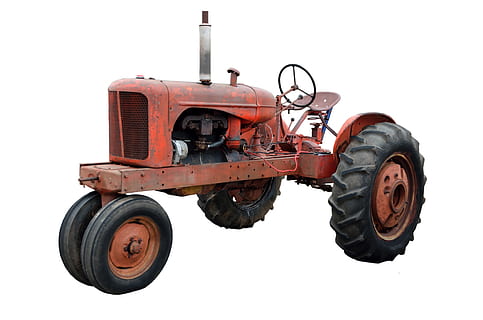 Old, Rustic, Tractor, Vintage, rusty, retro, metal, iron, steel HD wallpaper