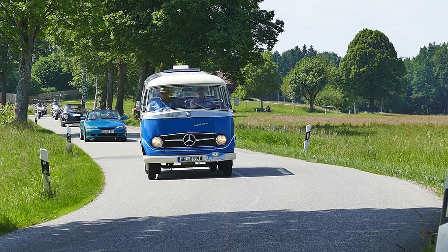 road, transport system, auto, asphalt, drive, oldtimer, mercedes HD wallpaper