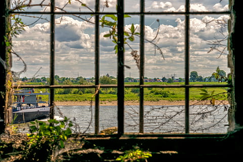 boat on body of water, prison, grid, caught, life sentence HD wallpaper