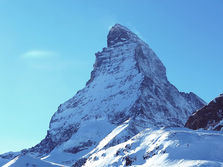 snow, mountain, ice, mountain summit, winter, zermatt, switzerland HD wallpaper