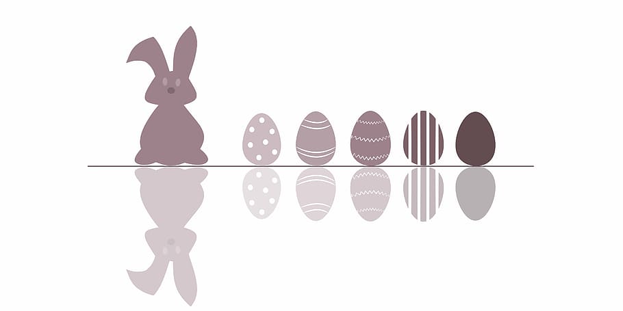 brown rabbit and eggs illustration, easter, hare, easter bunny HD wallpaper