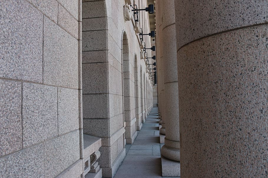 pillars, stone, architectural, architecture, built structure HD wallpaper