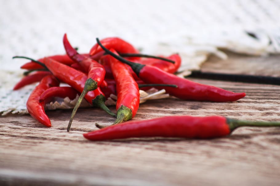 pepper, red pepper, chile, fresh, spices, food and drink, chili pepper HD wallpaper
