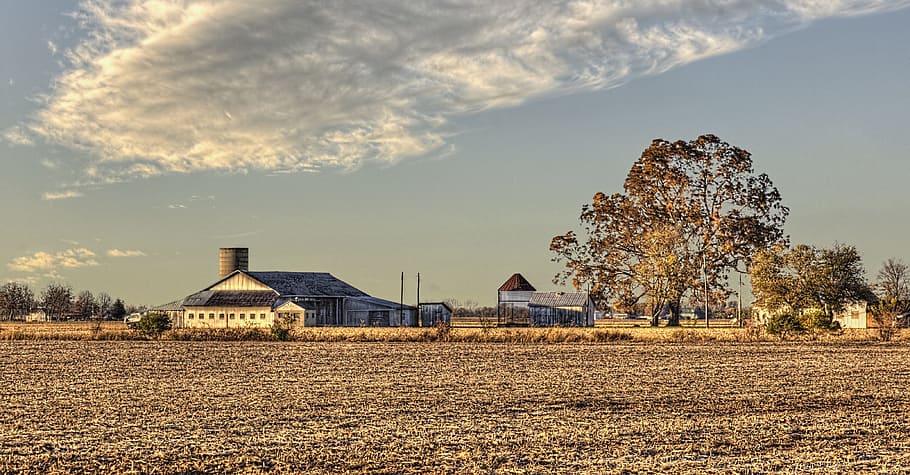 barn, rustic, barns, ohio, digital art, rural, scenic, country HD wallpaper