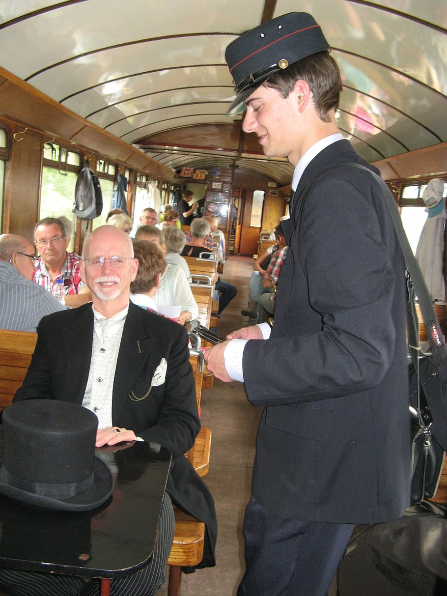 Victorian, Steam Train, Train, Conductor, senior adult, mature adult HD wallpaper